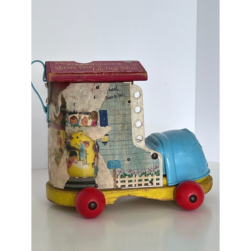 Vintage 1964 Fisher Price Old Lady Who Lived in a Shoe Toy